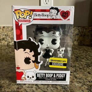 Funko Pop Animation Betty Boop & Pudgy Black & White #421 EE Exclusive